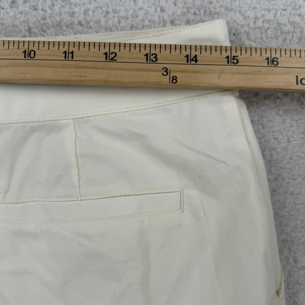 Champion Skirt Womens 8 Ivory Campus Twill Pockets‎ Lined Embroidered Logo NWT