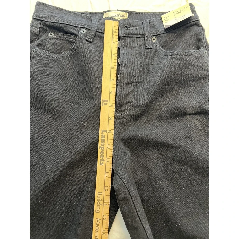 Universal Thread Jeans Womens 2 Highest-Rise Straight Leg Comfort Stretch‎ Pants