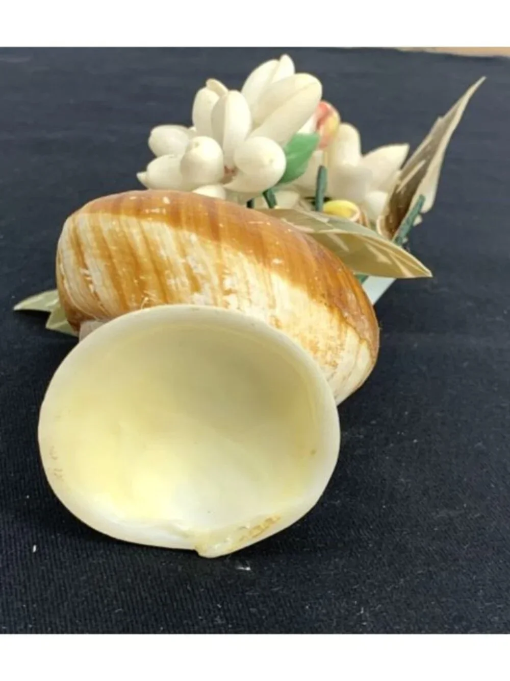 Handmade seashell flower