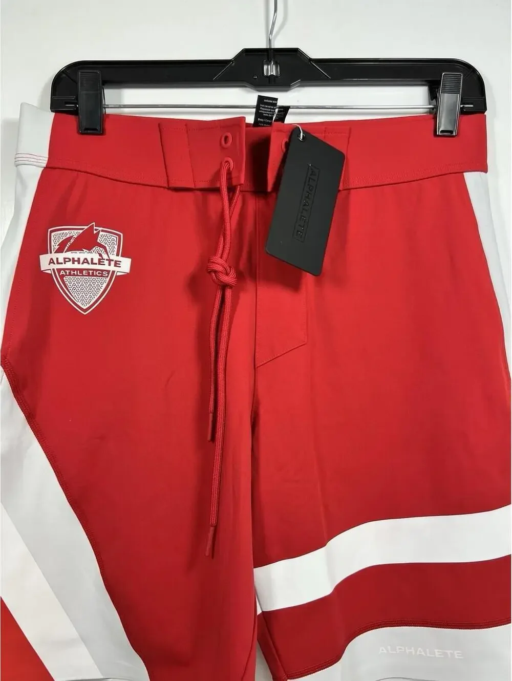 Alphalete Aztec Boardshorts Crimson Coin Slim Fit Sz 32 NWT Surf Swim