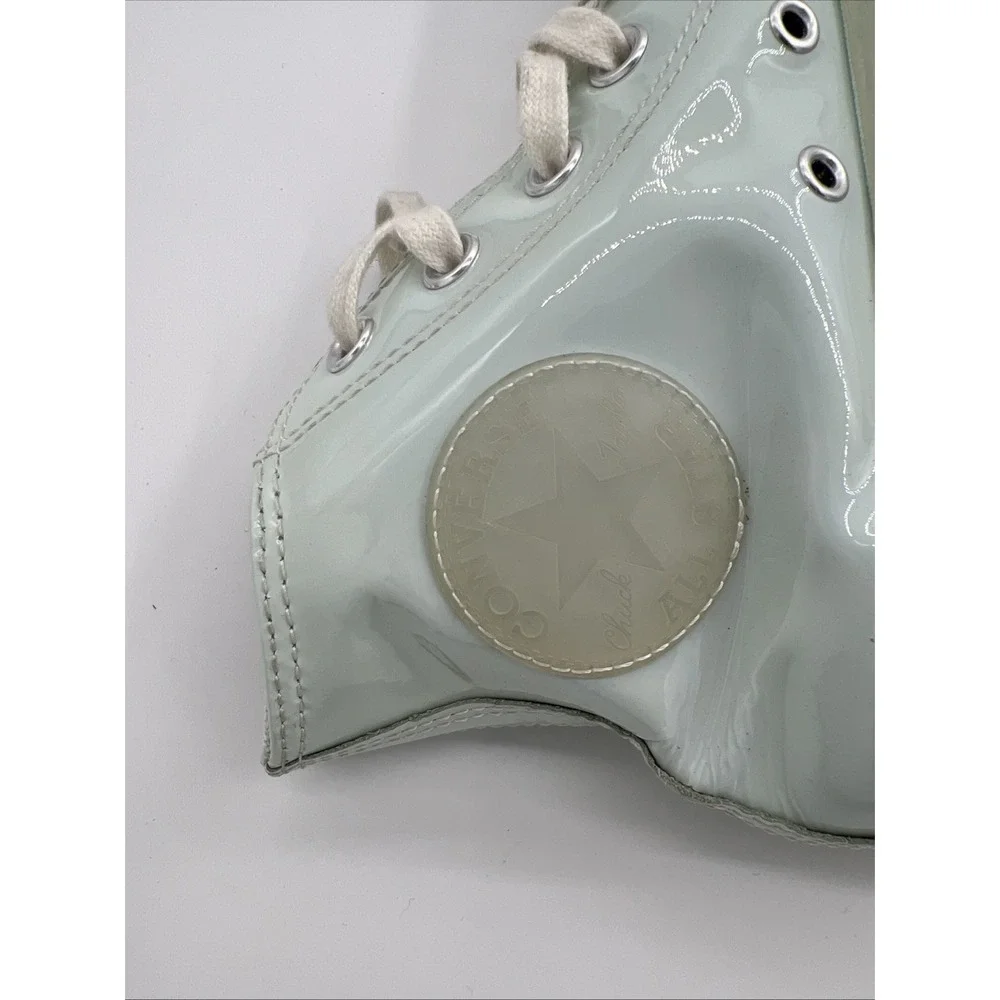 Converse Chuck Taylor All‎ Star High Women's 7.5 Patent Leather Baby Blue Shoes