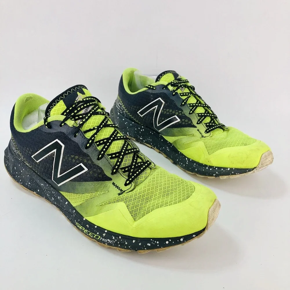 New Balance 690 v2 Speed Ride Mens Sz 10.5 Trail Running Shoes Lace Green Neon