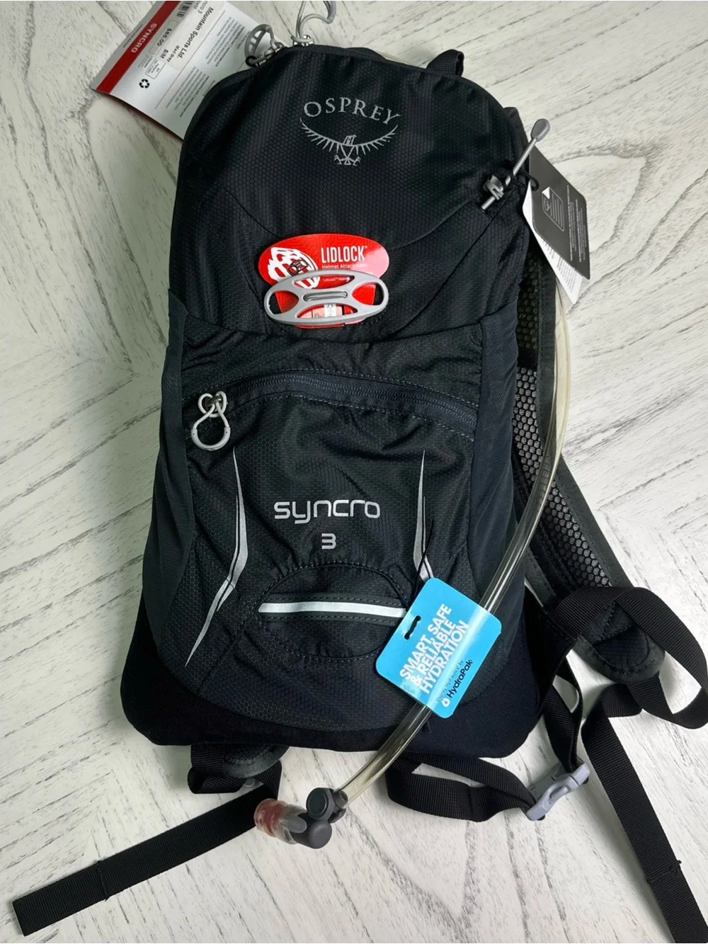OSPREY Syncro 3 Hydration Pack - Black