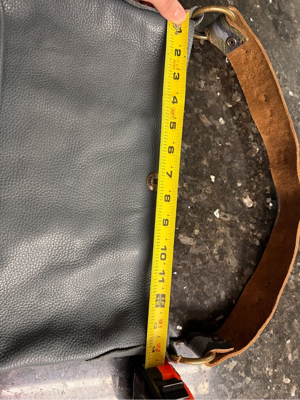 Two Bar West brass marking