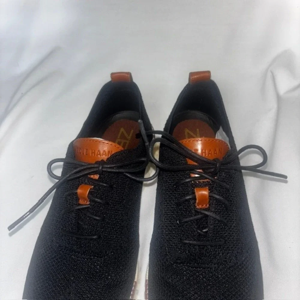 Cole Haan Zerogrand Stitchlite Wingtip Oxford Black Tan C24948 Mens 11M