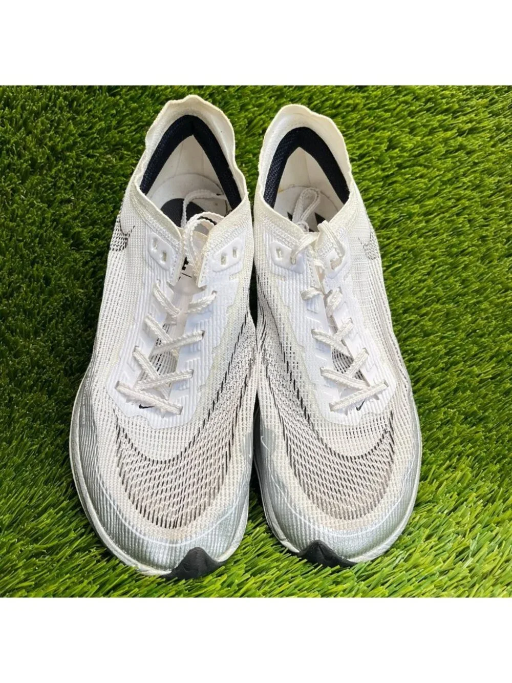 Nike ZoomX Vaporfly Next% 2 Womens Size 8 White Black Running Shoes Sneakers