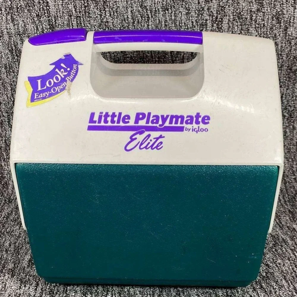 Igloo‎ Little Playmate Elite Cooler Small Teal White Ron Jon Surf Shop Retro