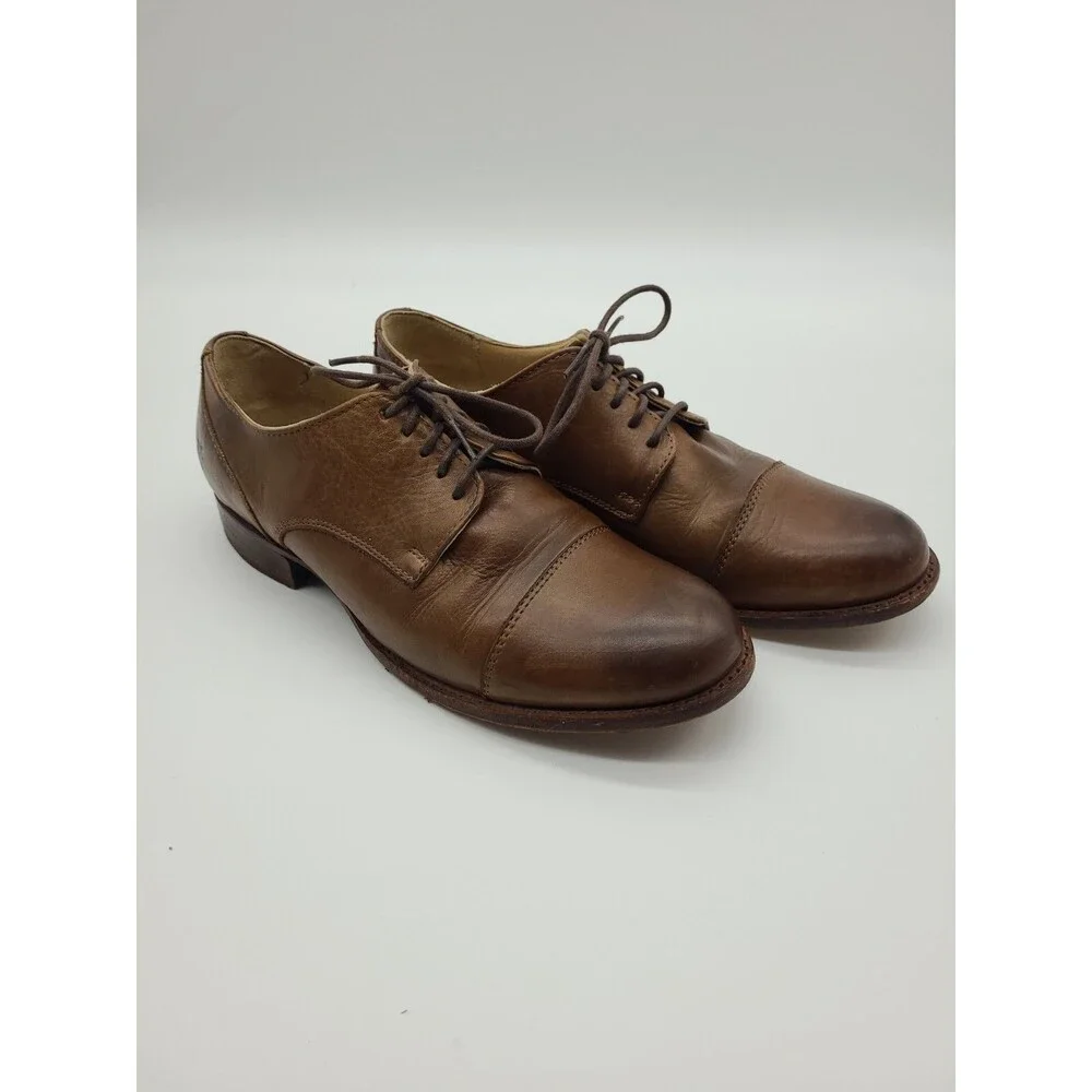 FRYE Bowery Men’s Dress Shoe Size 10B Oxford Cap Toe Brown