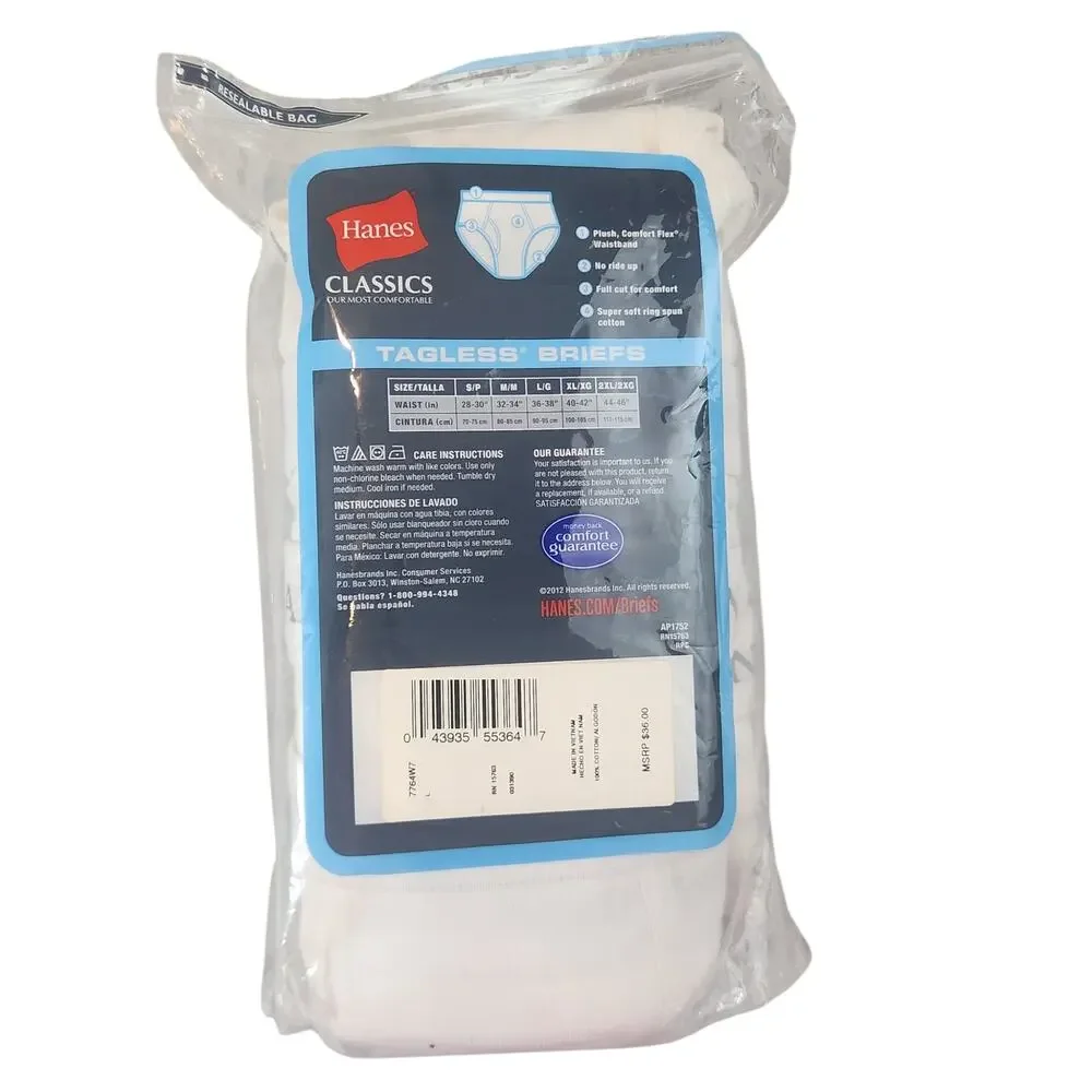 Hanes classics tagless