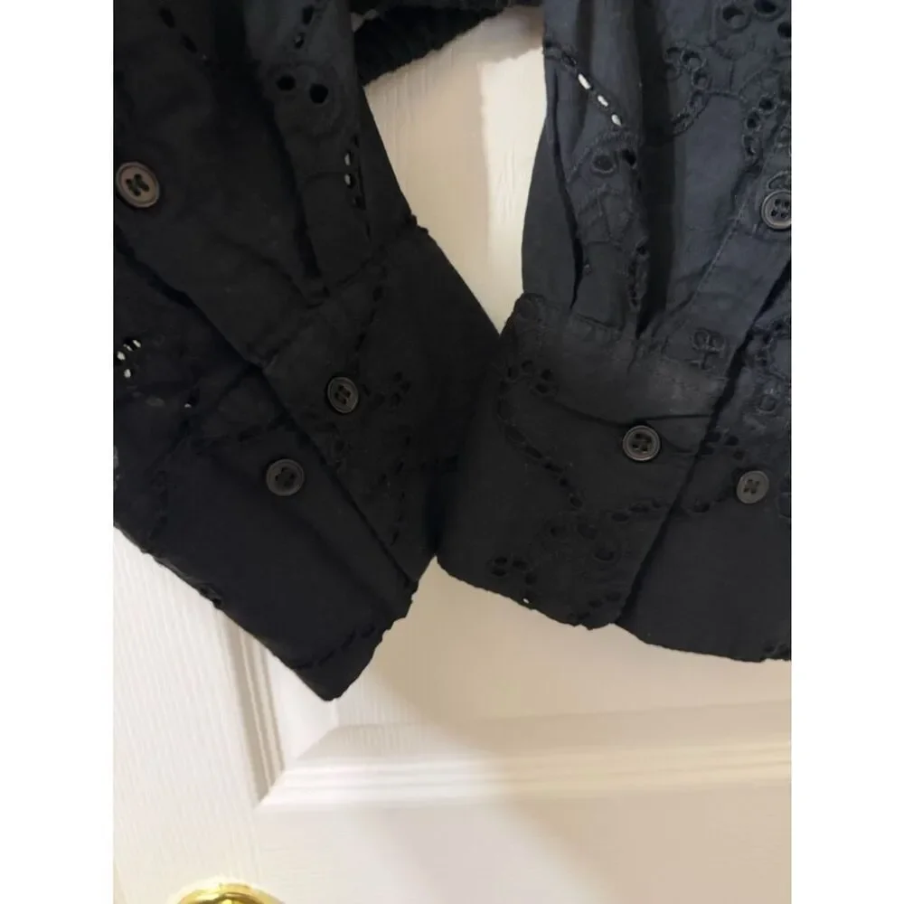 Zara black embroidery