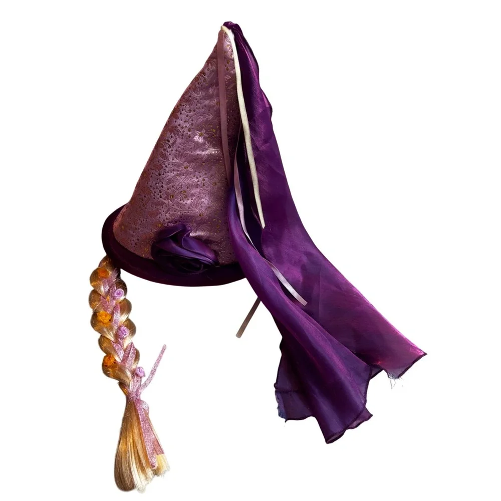 Disney Parks‎ Rapunzel Tangled Hat with Braid for Kids Child Costume Dress Up