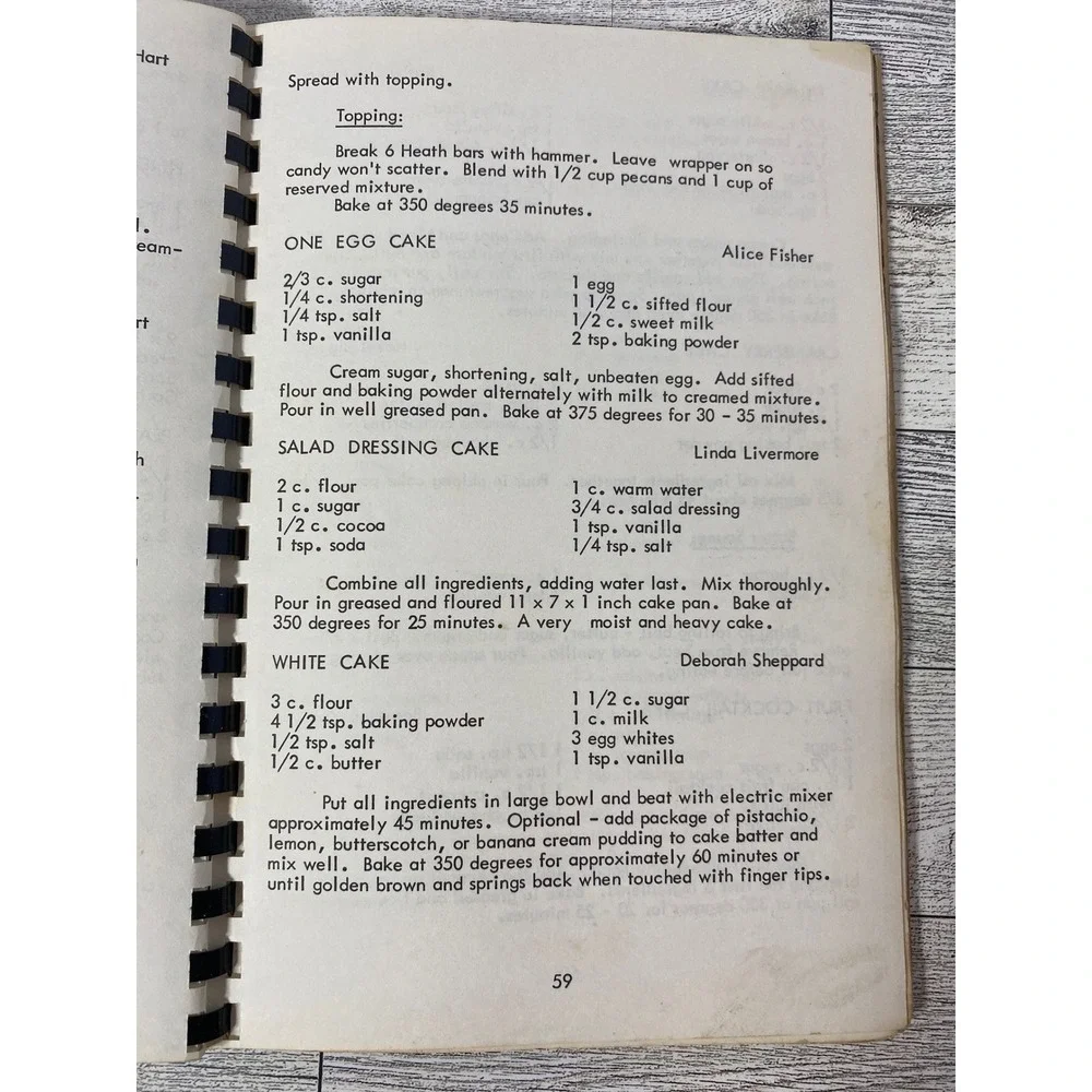 N/A vintage cookbook