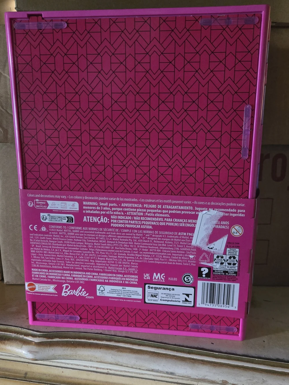 Barbie compact closet