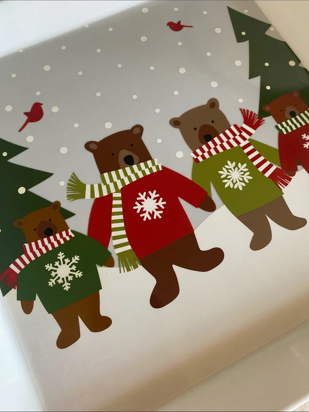 Crate&Barrel square holiday