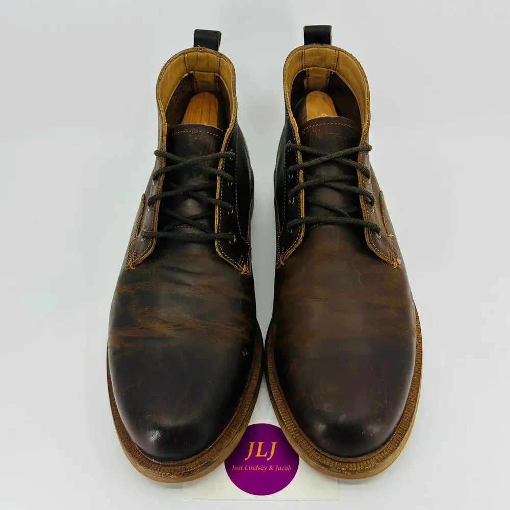 Clarks lace leather