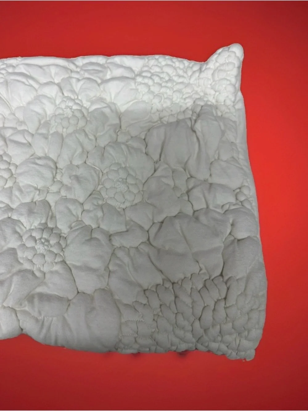 Anthropologie cream quilted
