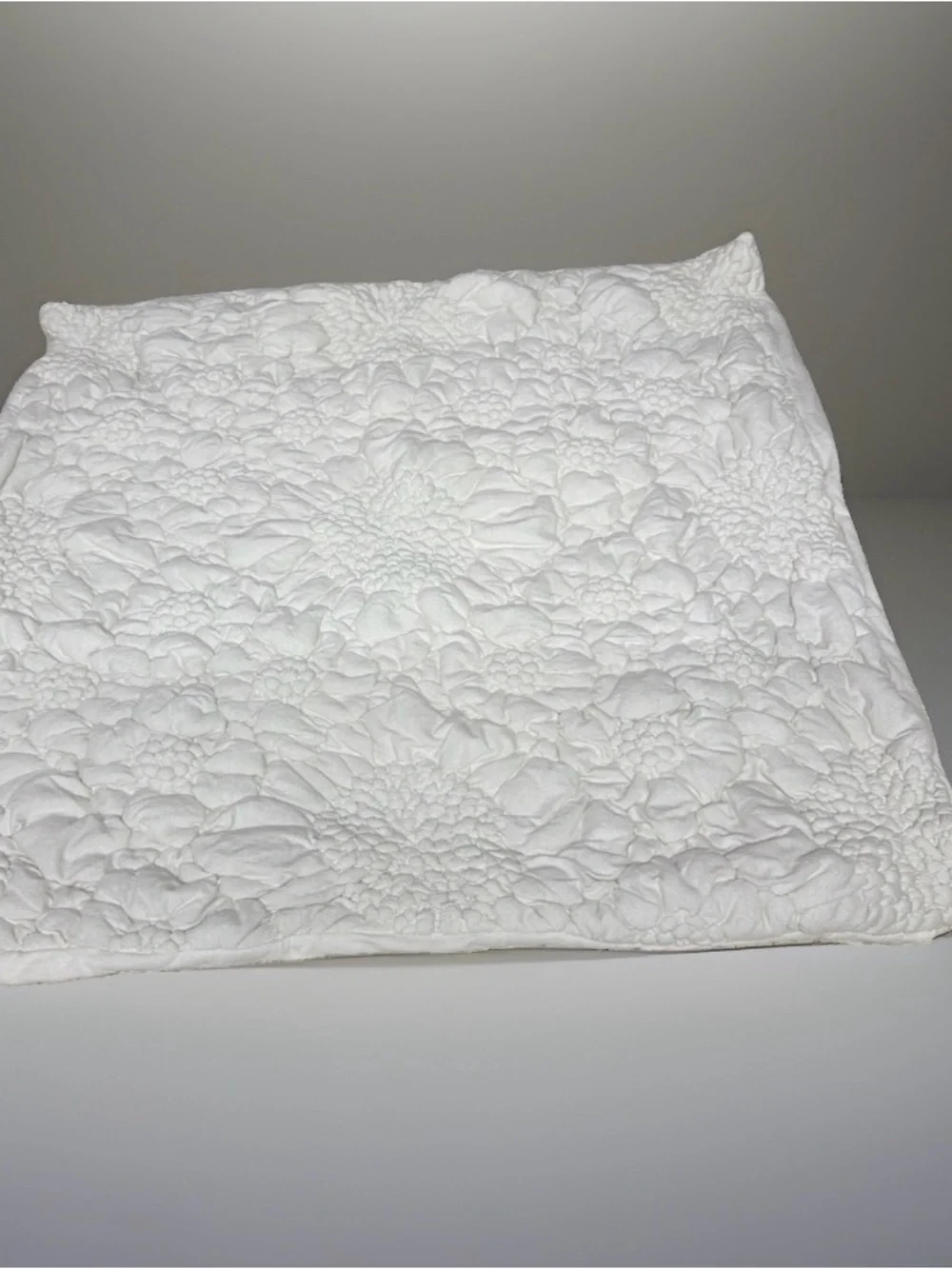 Anthropologie cream quilted
