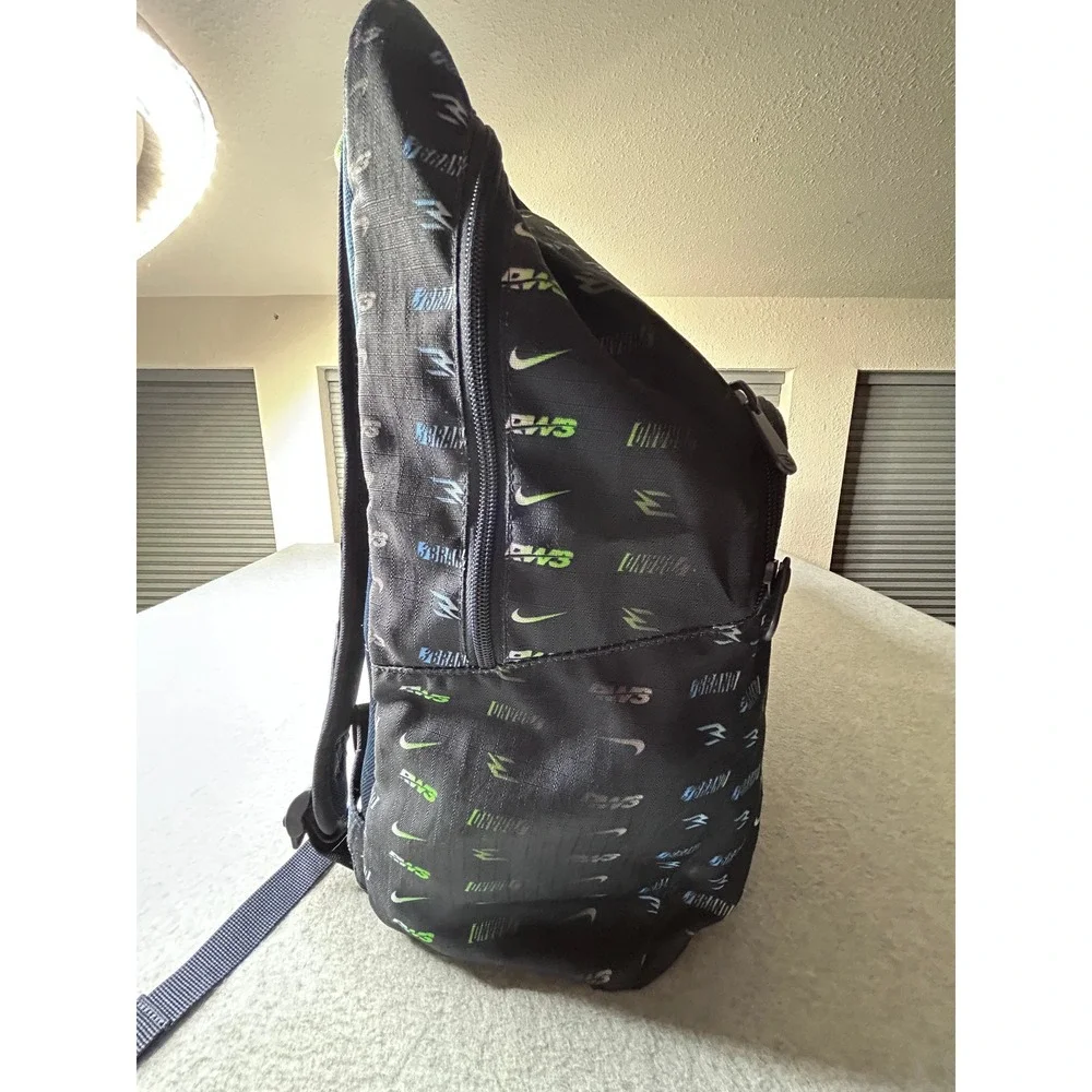 Nike Russell Wilson 3Brand Backpack Black Lime Green Blue
