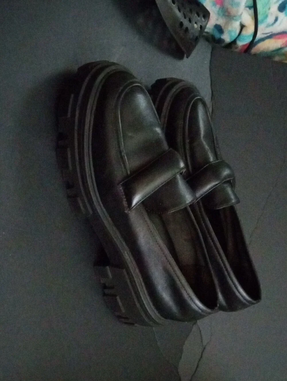 ASOS black leather