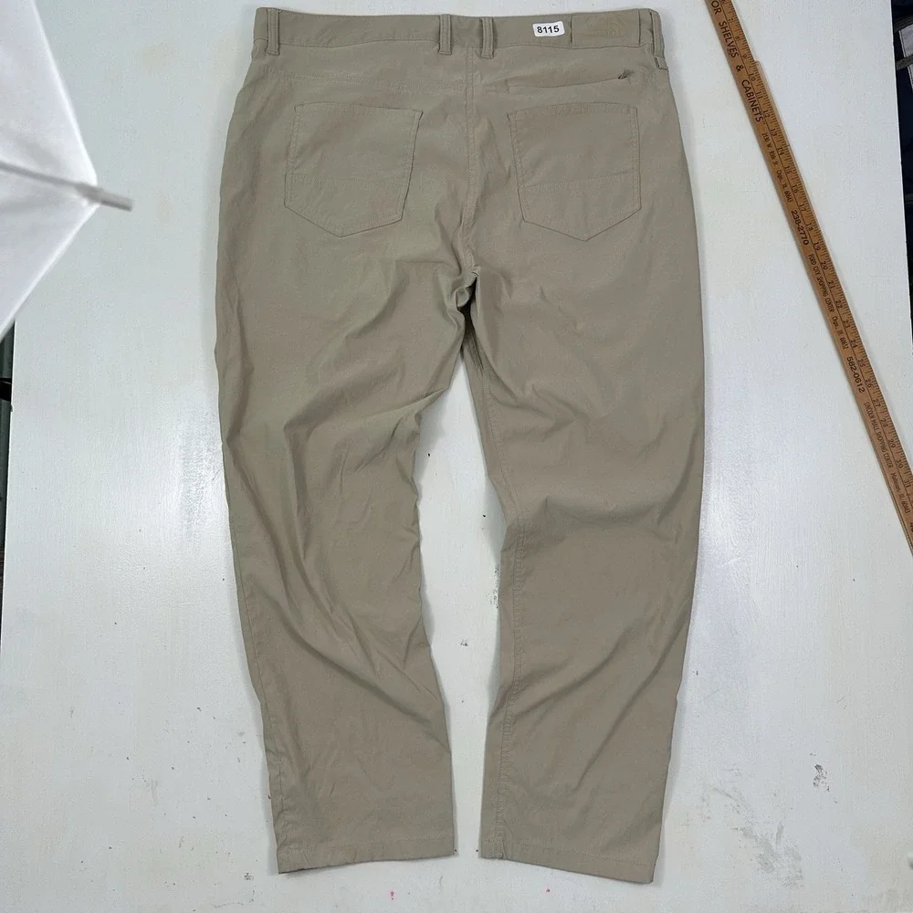 The North Face Sprag‎ 5 Pocket Pants Men 40x30 Beige Khaki Outdoor  Lightweight