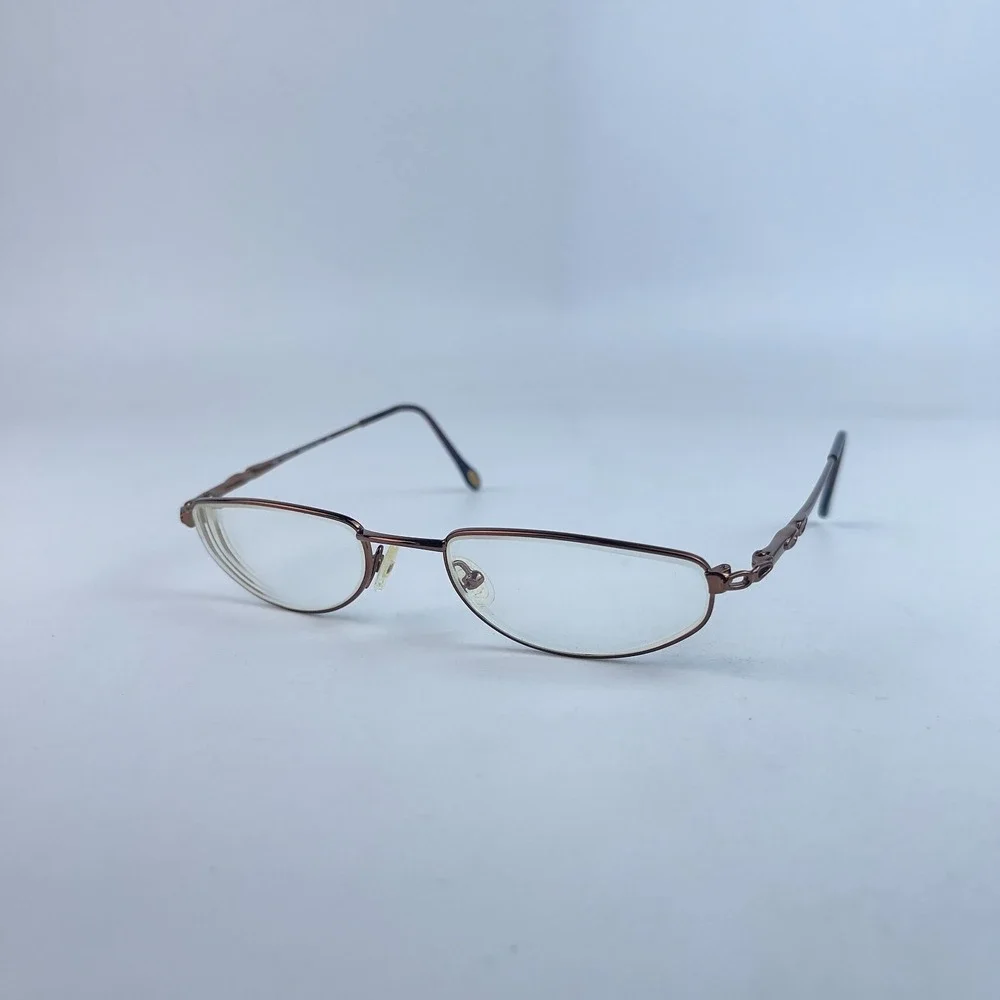 Safilo Library 1439 Women Eyeglasses Frame Rose Gold Metal Full Rim 52-19-135 mm