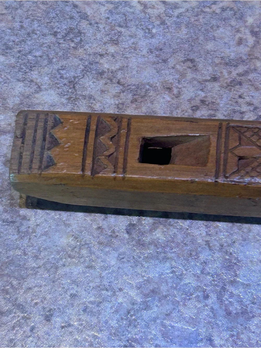 Vintage Traditional Balkan Handcrafted Wooden Flute (Svirala/Frula) Folk Art