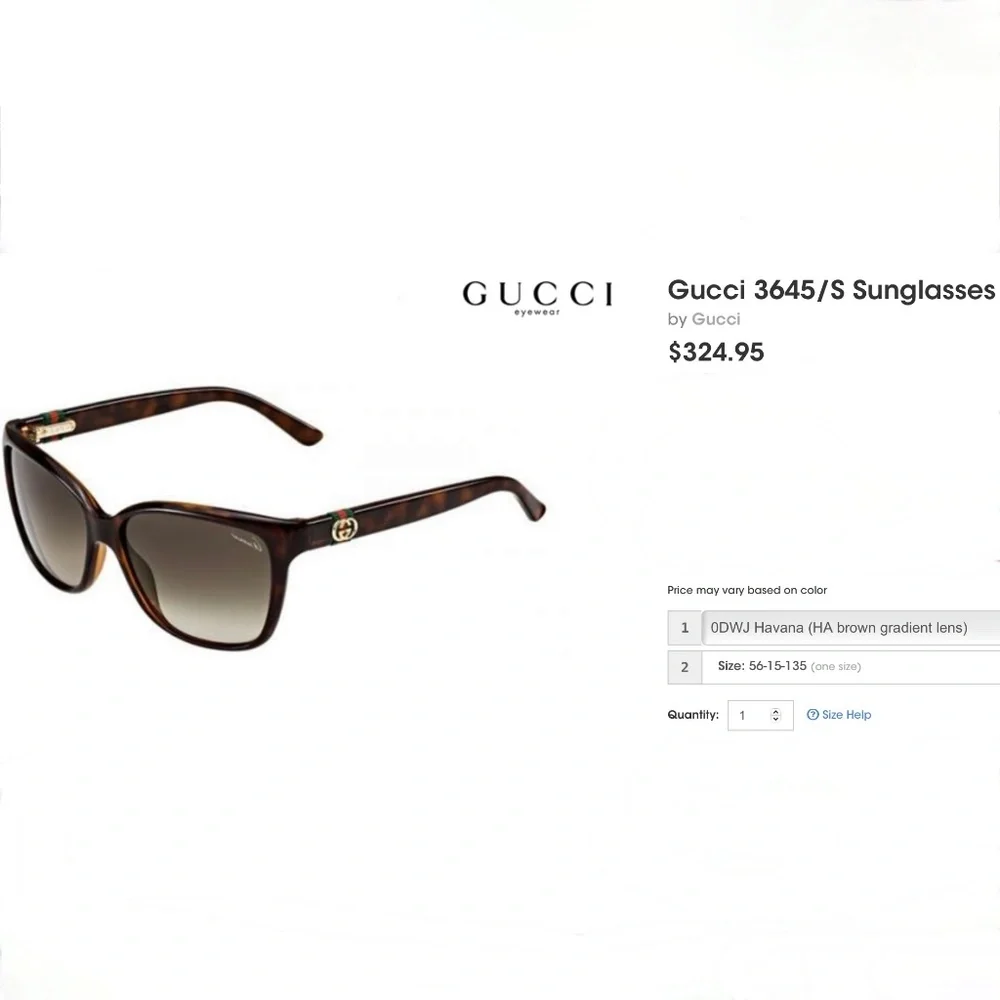 Gucci sunglasses are