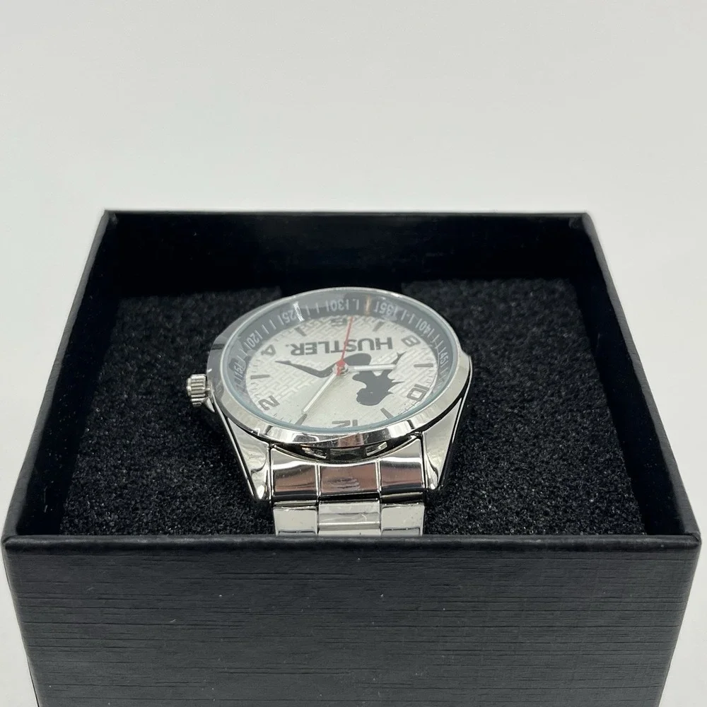 Game Time Men's Silver Hustler Watch TXT Series‎ Sitting Lady Logo New