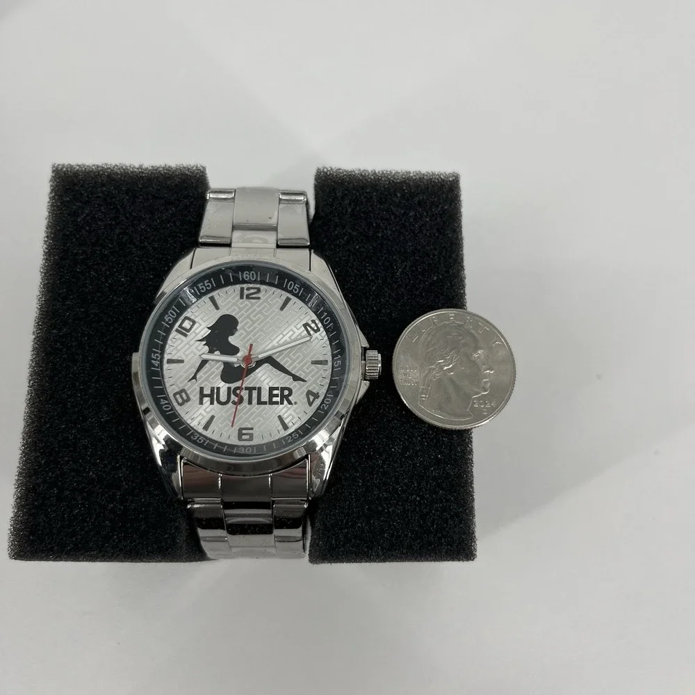 Game Time Men's Silver Hustler Watch TXT Series‎ Sitting Lady Logo New