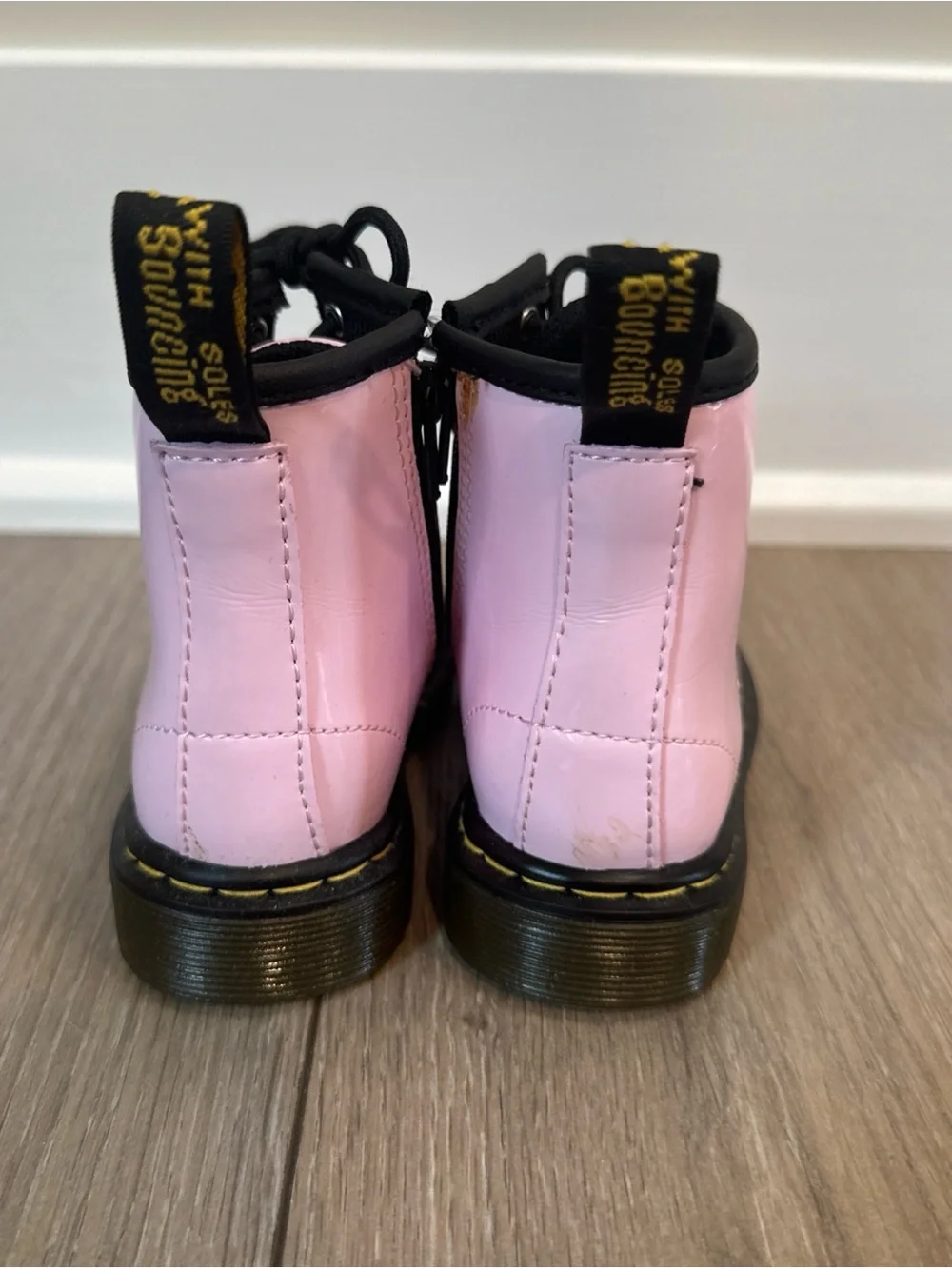 Dr. Martens glossy yellow