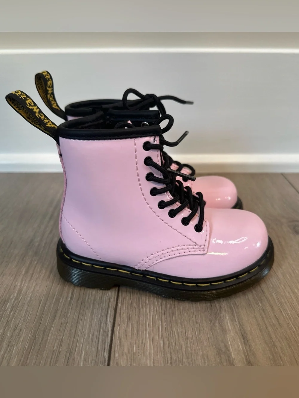 Dr. Martens yellow details trim