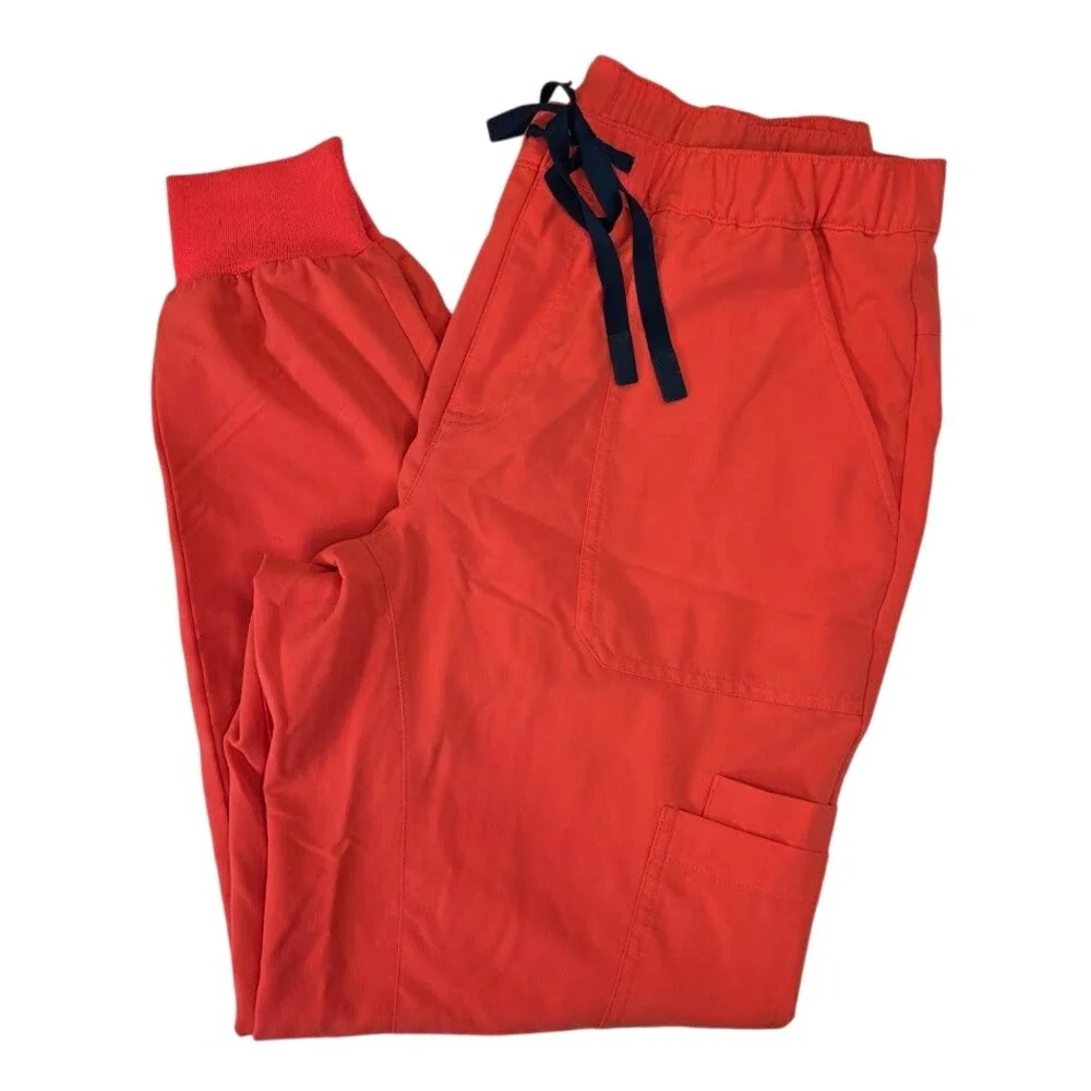 Figs‎ Mens Large Tansen Scrub Pants Orange M22SW2018 Cargo Joggers PO 5127