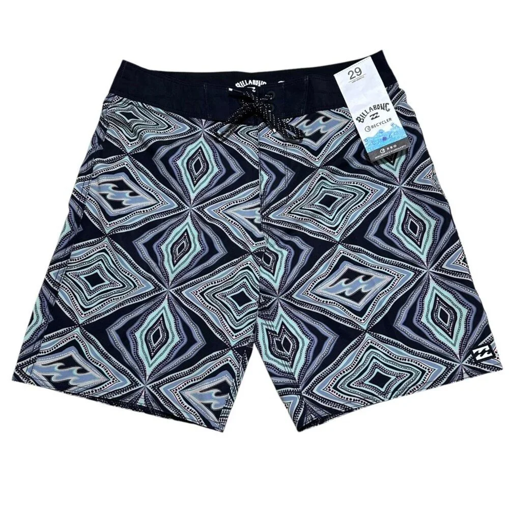 Billabong Sundays Pro Mens/Boys Size 29 Boardshort Ink Geometric Size 29 NEW NWT