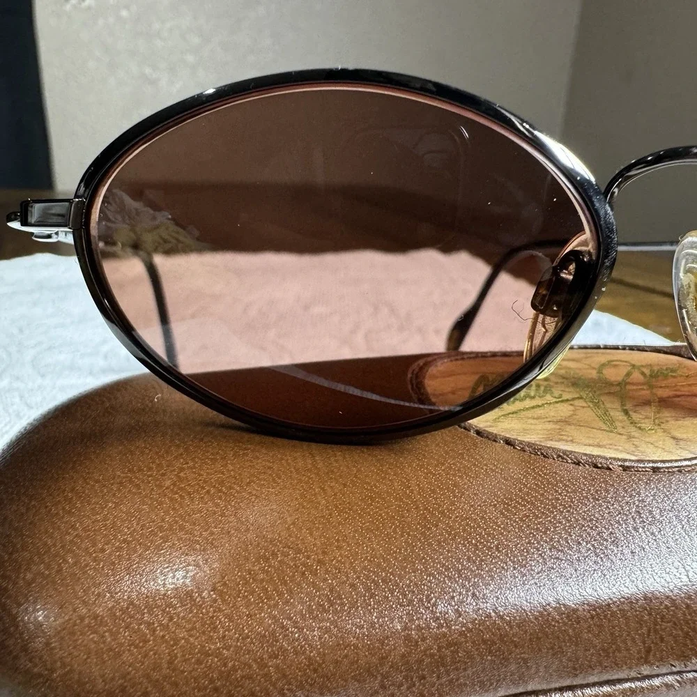 Maui Jim OAHU Flexon MJ-301-02 Gun Metal Gray Sunglasses Made In‎  Japan RARE