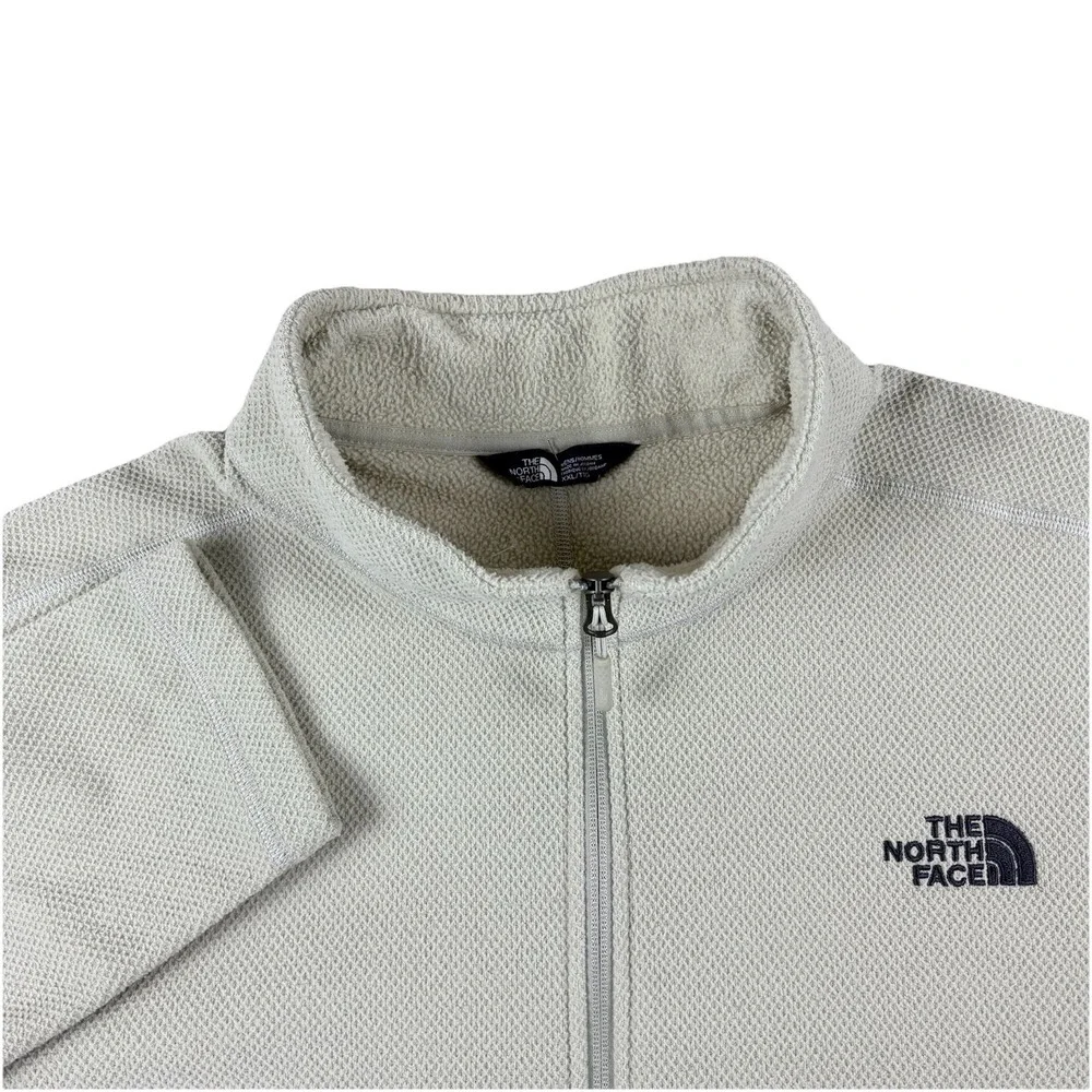 The North‎ Face Quarter Zip Fleece Mens Beige XXL Outdoor Minimalist Pullover