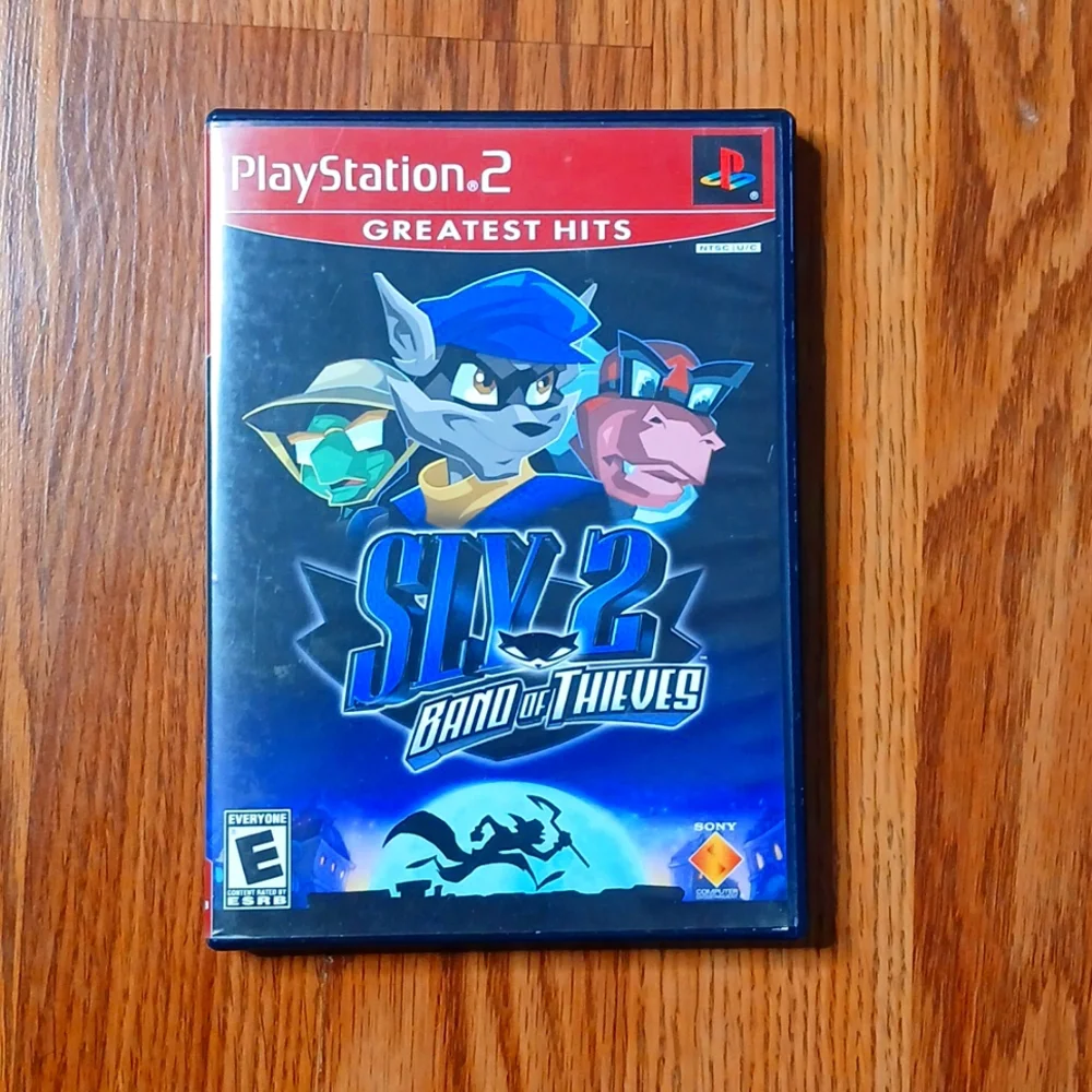 Sony Sly 2 Band of Thieves Kids OS Blue PS2 Greatest Hits Case‎ Only SCUS-97316
