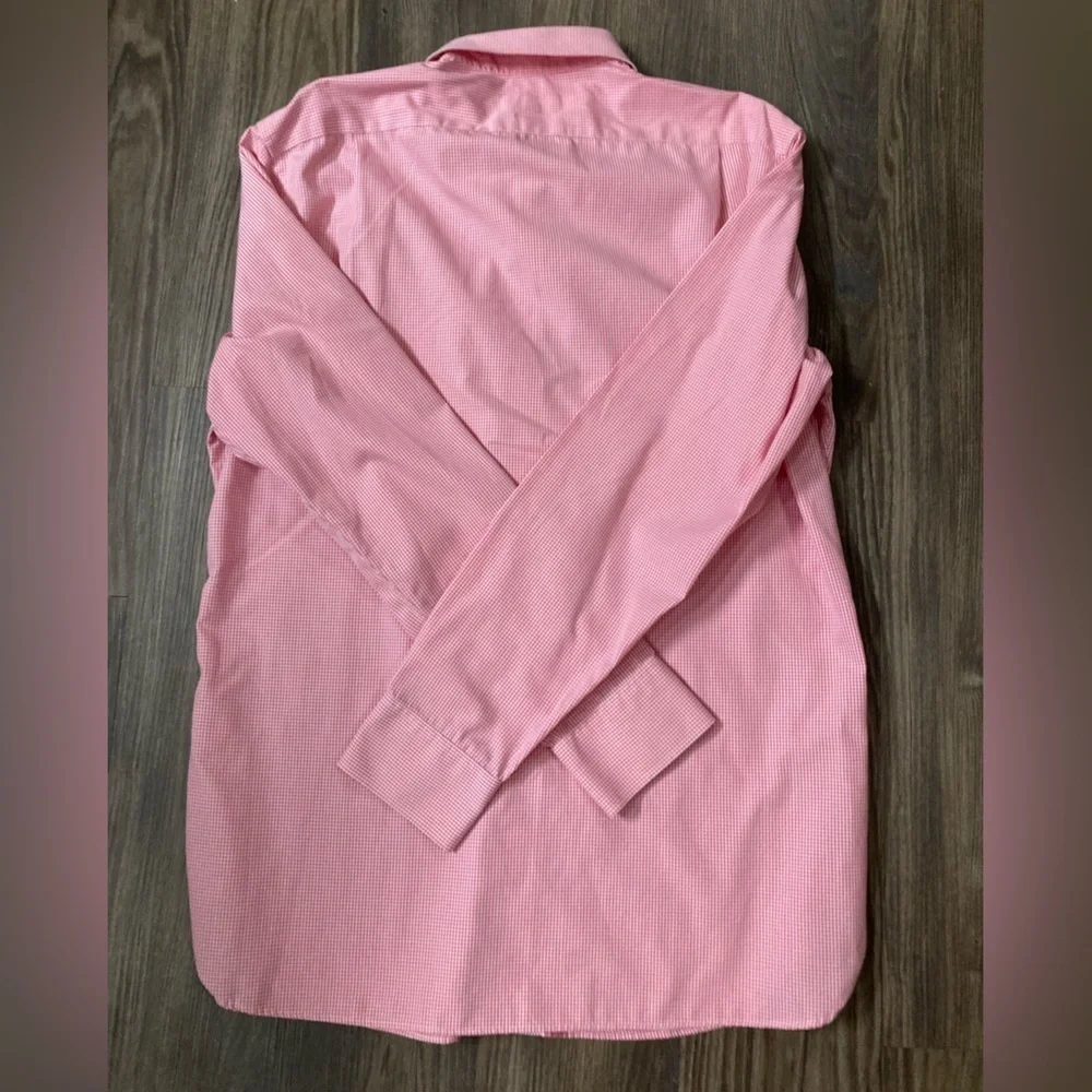 J. Crew Men’s Large 80s 2-Ply Wrinkle Free Pink Button Down Shirt‎