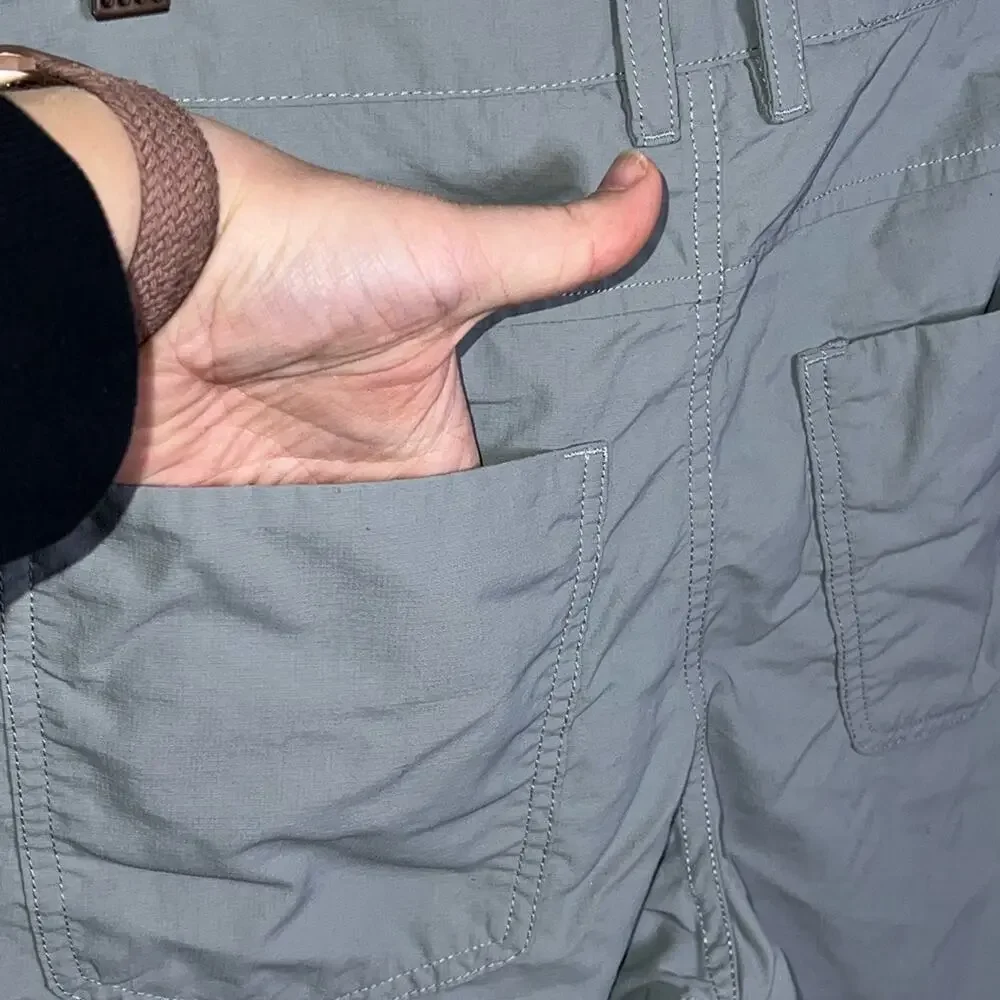 The North Face FlashDry Shorts Size 30 Gray Outdoor Hiking‎ EUC
