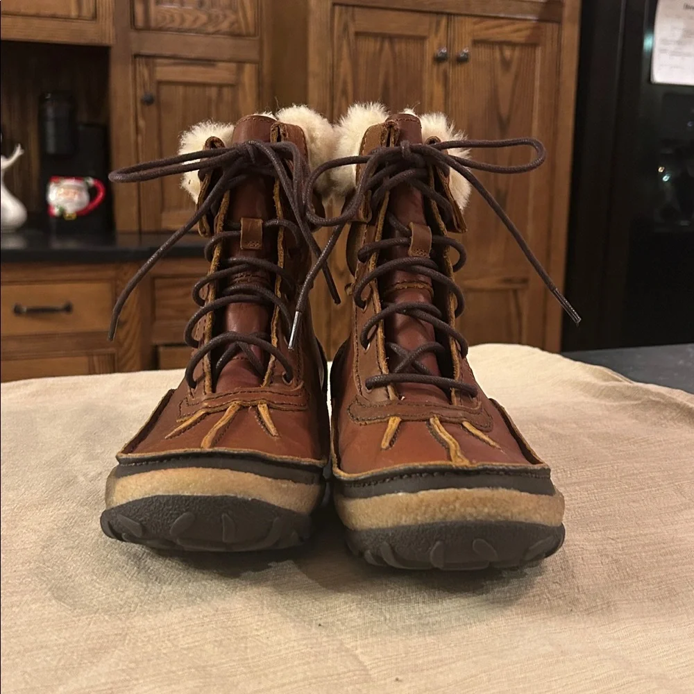 Merrell Tremblant Mid Polar WP Winter Brown‎ Leather Women's Boots size 7