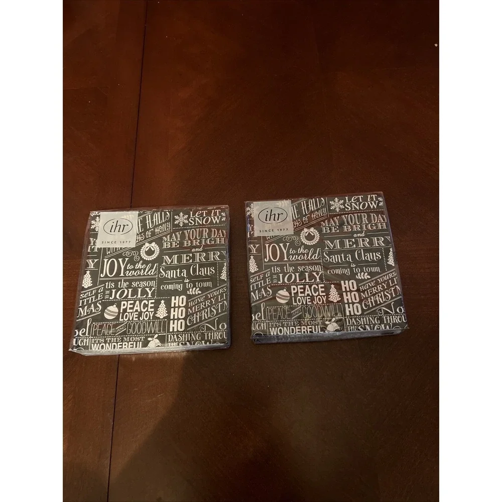 Paper‎ Guest Towel Joy To The World  Holiday Christmas Napkin Set Of 2 IHR 3-Ply