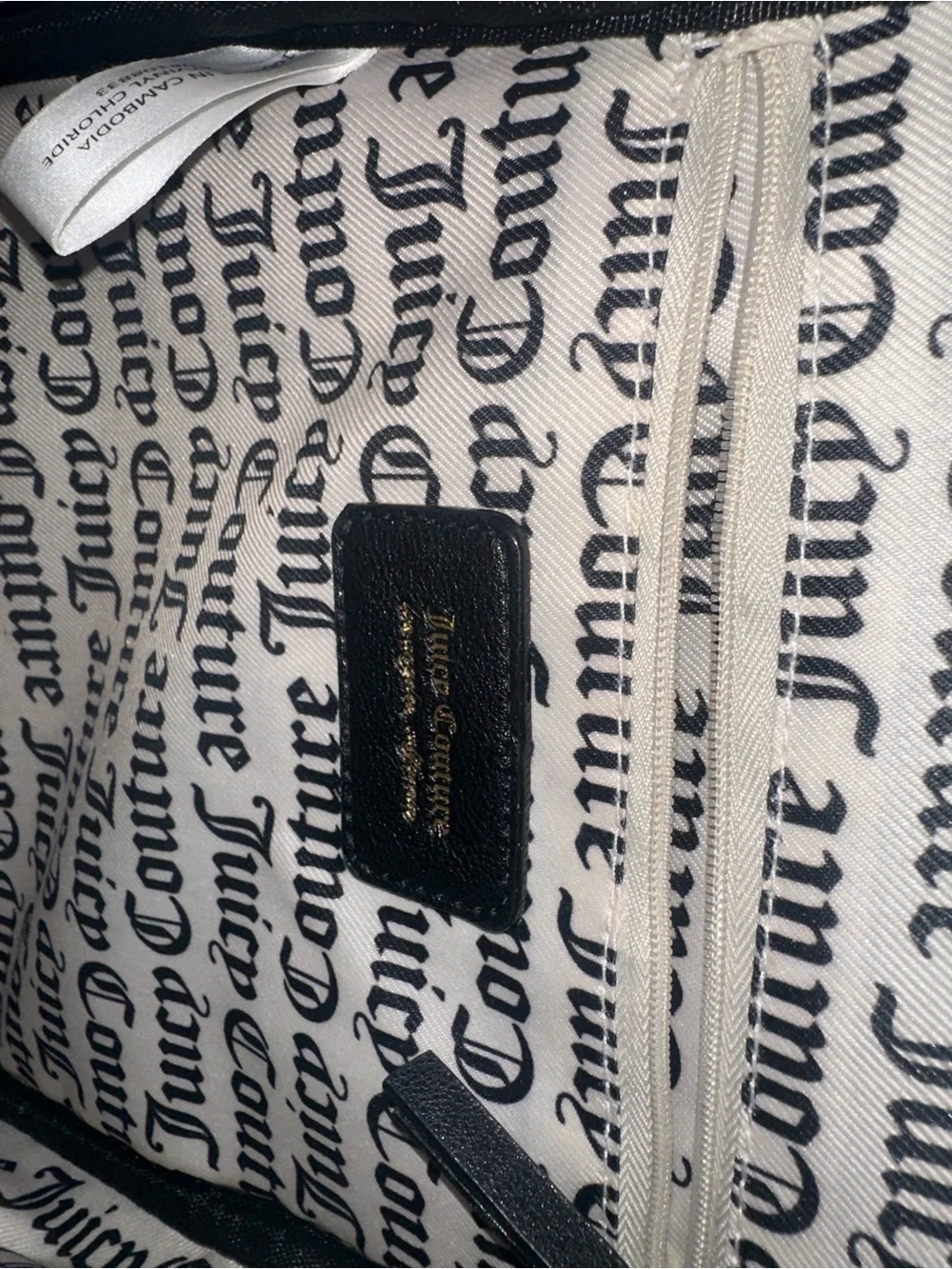 Juicy Couture Red Embossedi Mini Backpack with Black Trim, New without Tags!