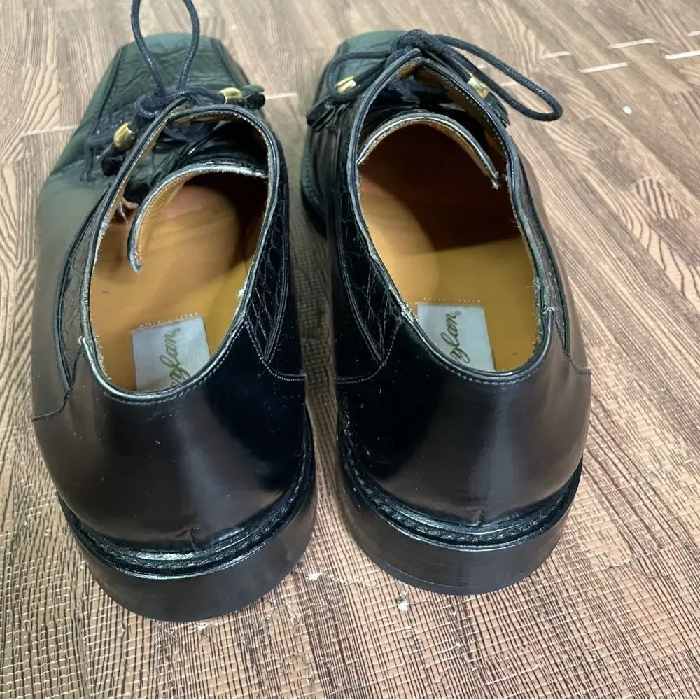 Mezlan Genuine Black Crocodile‎ Oxfords Men’s Size 10.5M