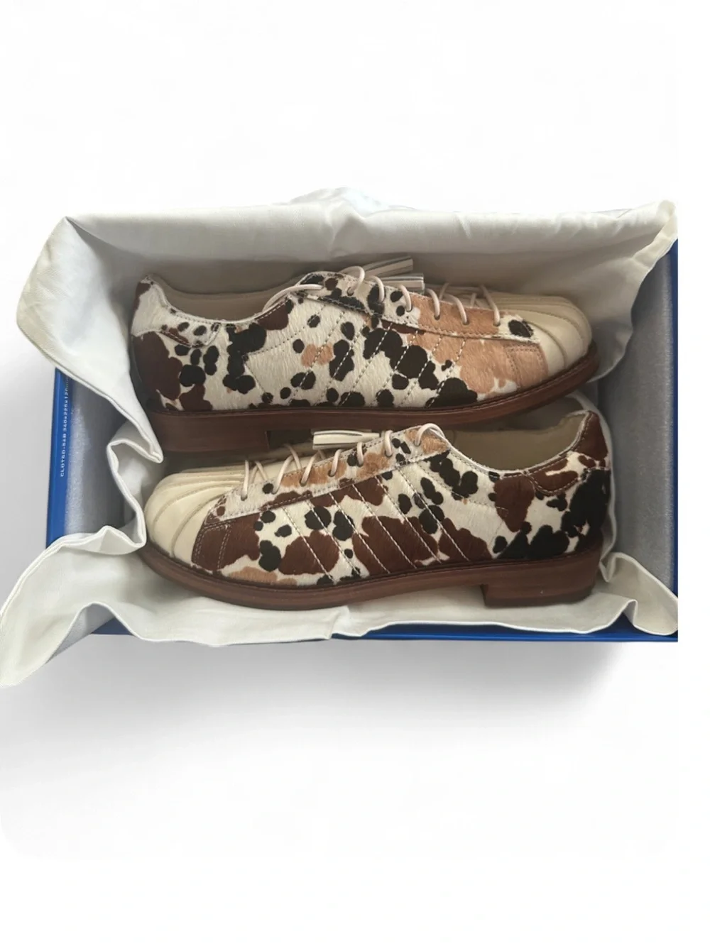 CLOT x adidas Superstar Cow Print Dress Shoe by Edison Chen Size US 9.5 Men’s