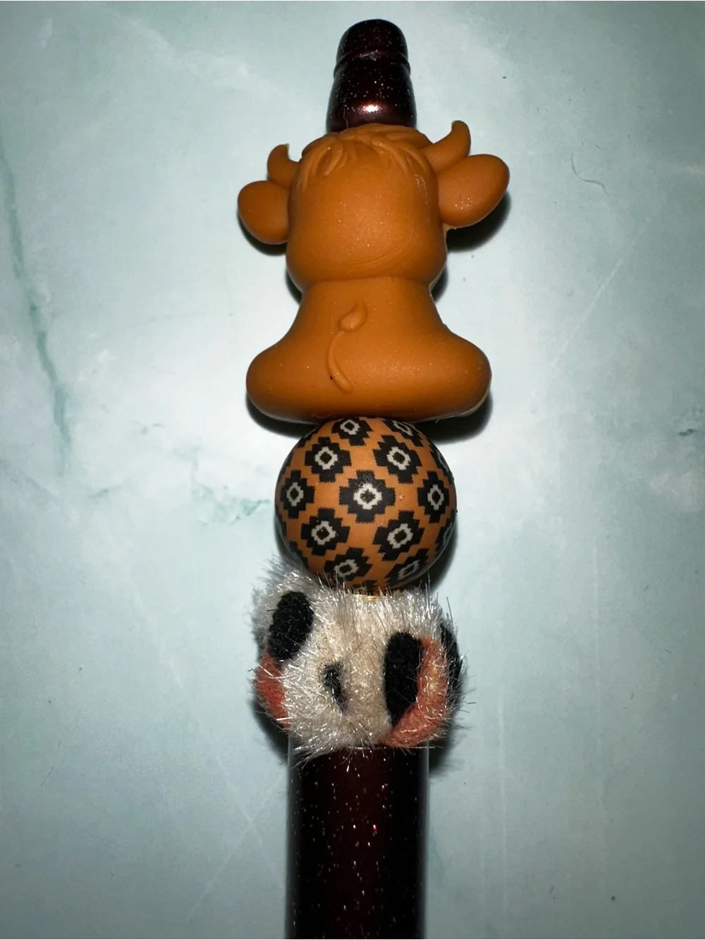 Handmade adorable brown
