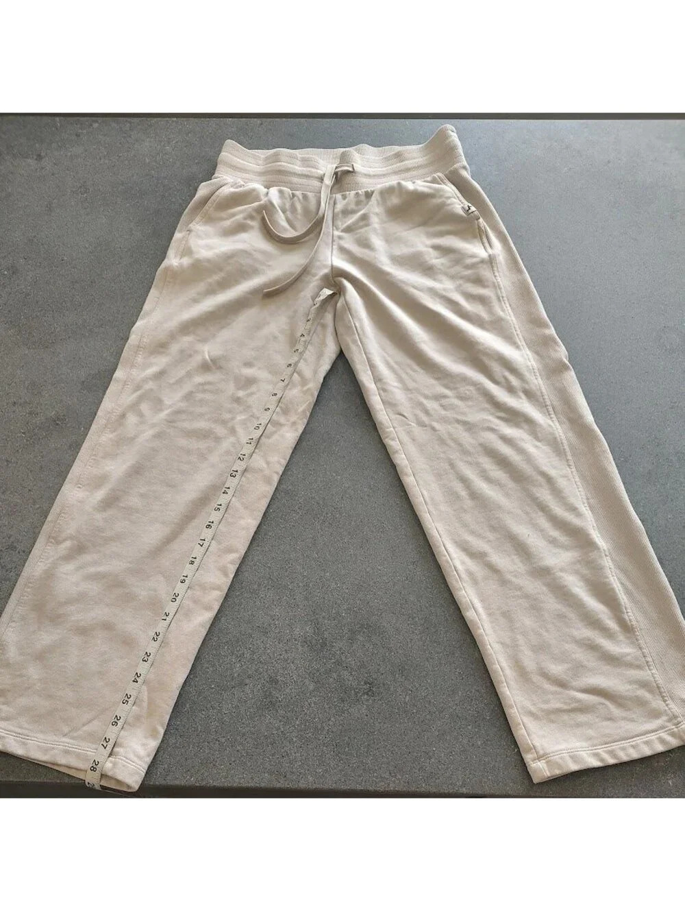 Joy Lab Beige Wide-Leg Sweatpants Size M