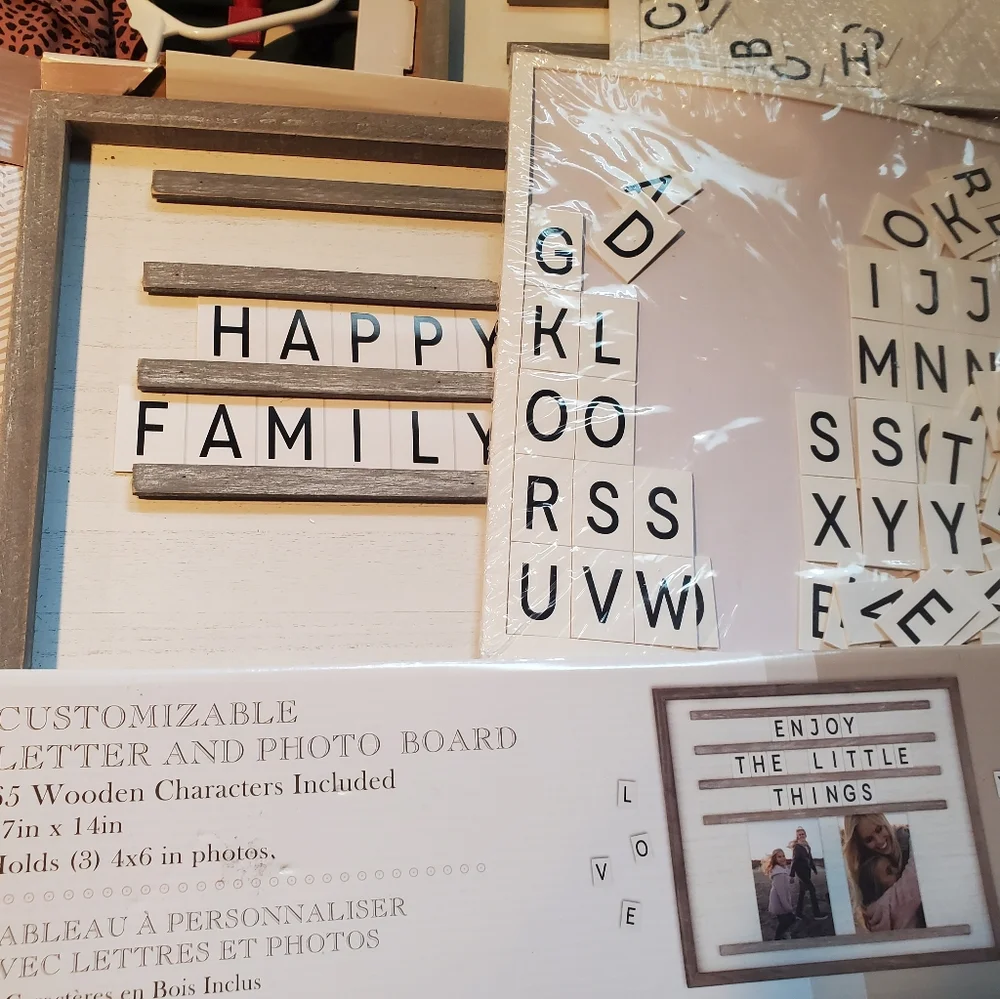 Customizable Letter and Photo Board