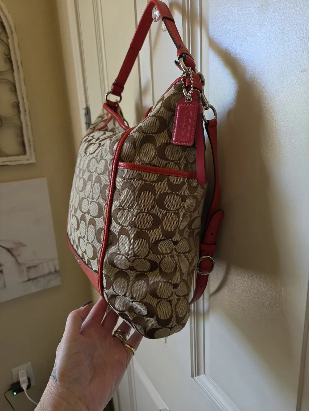 Coach hobo signature