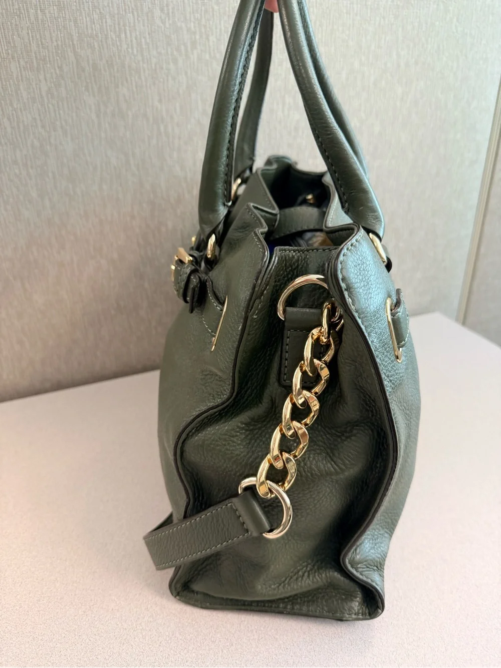 Michael Kors structured leather