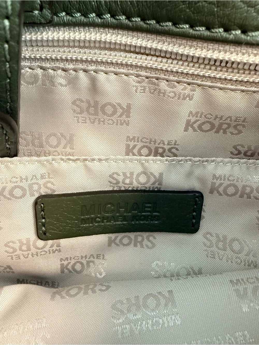 Michael Kors structured leather