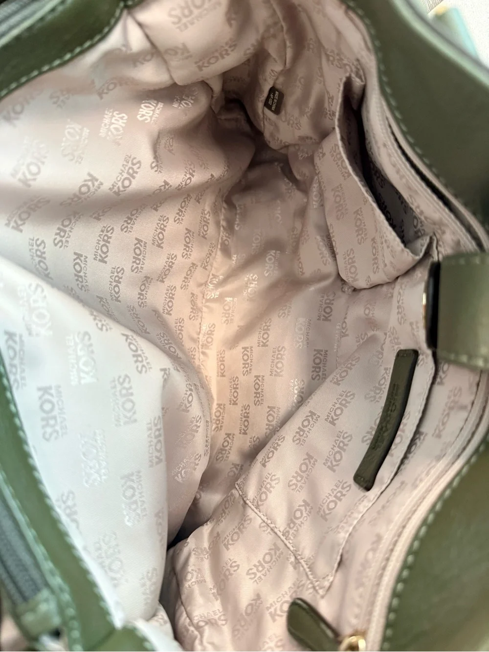 Michael Kors structured leather